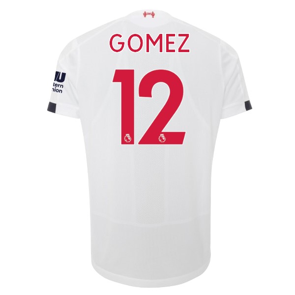 Maillot Football Liverpool NO.12 Gomez Exterieur 2019-20 Blanc